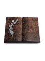 Grabbuch Livre/Englisch-Teak Efeu (Alu)