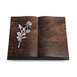 Grabbuch Livre/Englisch-Teak Rose 13 (Alu)
