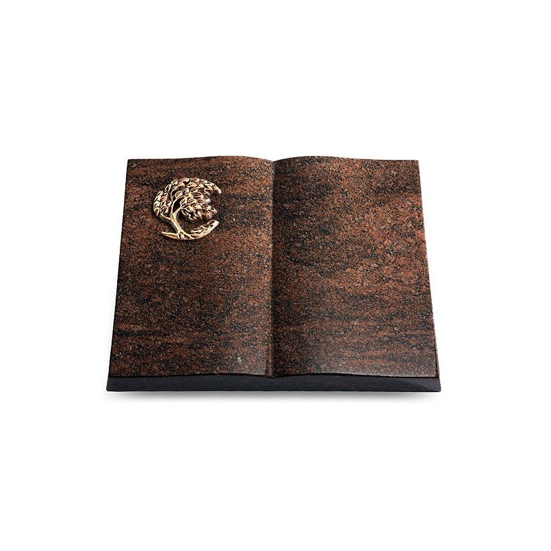 Grabbuch Livre/Englisch-Teak Baum 1 (Bronze)