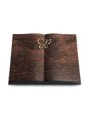 Grabbuch Livre/Englisch-Teak Papillon (Bronze)