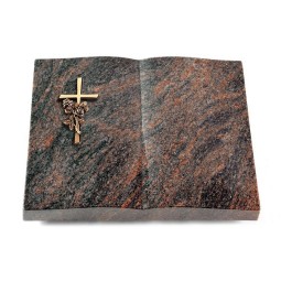 Grabbuch Livre/Himalaya Kreuz/Rose (Bronze)