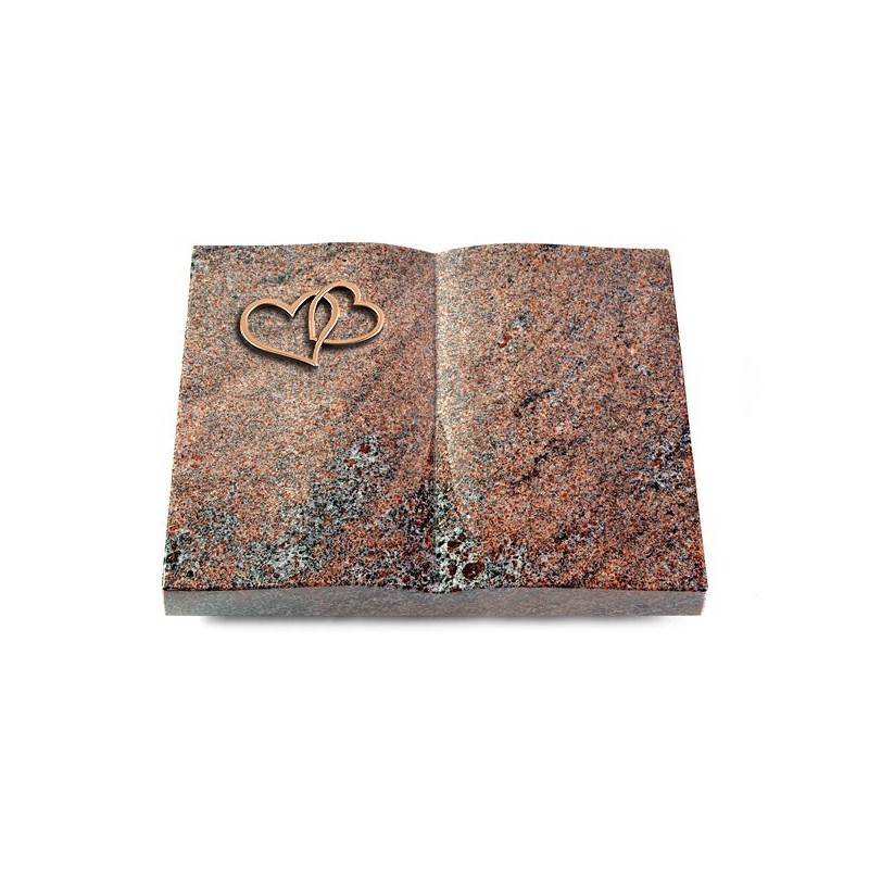 Grabbuch Livre/Paradiso Herzen (Bronze)
