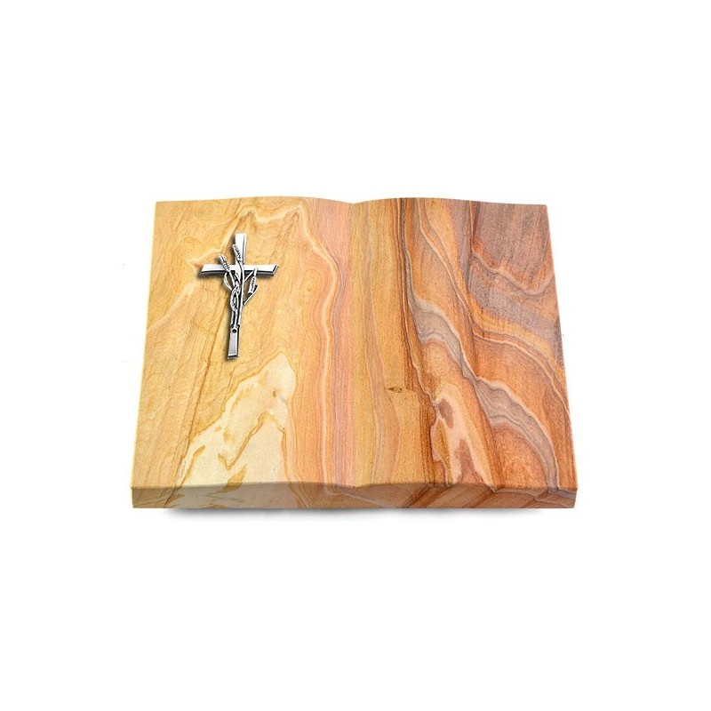 Grabbuch Livre/Rainbow Kreuz/Ähren (Alu)