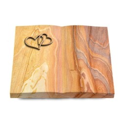 Grabbuch Livre/Rainbow Herzen (Bronze)