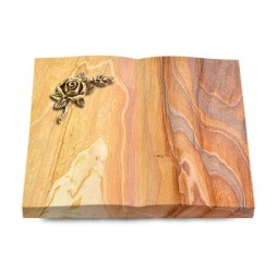 Grabbuch Livre/Rainbow Rose 1 (Bronze)