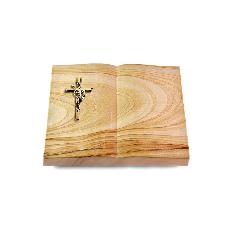Grabbuch Livre/Woodland Kreuz/Ähren (Bronze)