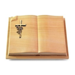 Grabbuch Livre Auris/Woodland Kreuz/Rosen (Bronze)