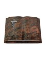 Grabbuch Livre Pagina/Aruba Kreuz/Rosen (Alu)