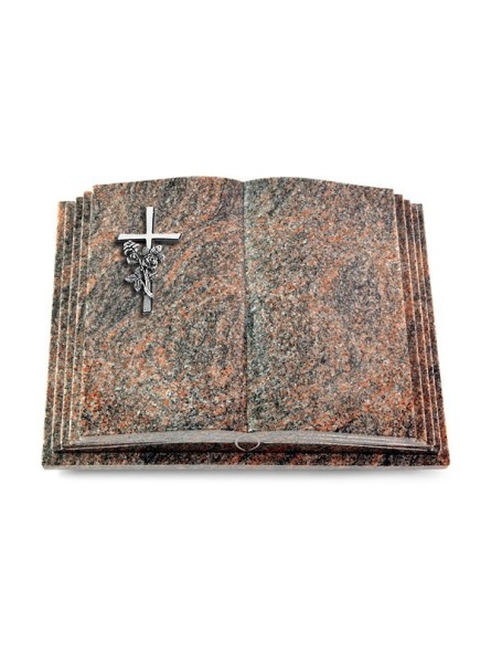 Grabbuch Livre Pagina/Himalaya Kreuz/Rosen (Alu)