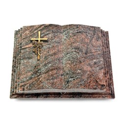 Grabbuch Livre Pagina/Paradiso Kreuz/Rosen (Bronze)