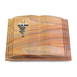 Grabbuch Livre Pagina/Rainbow Kreuz/Rosen (Alu)