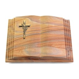 Grabbuch Livre Pagina/Rainbow Kreuz/Ähren (Bronze)