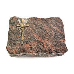 Grabplatte Himalaya Delta Kreuz/Ähren (Bronze)