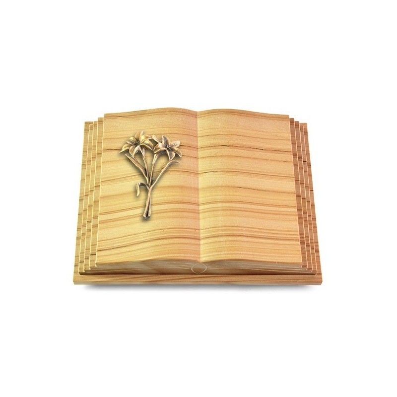 Grabbuch Livre Pagina/Woodland Lilie (Bronze)