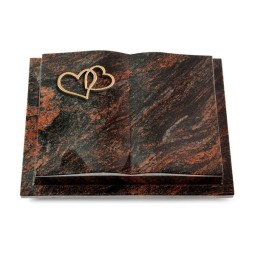 Grabbuch Livre Podest/Aruba Herzen (Bronze)