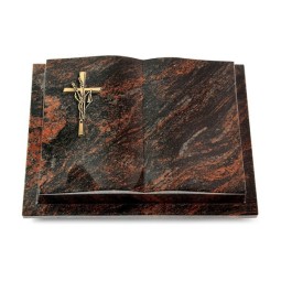 Grabbuch Livre Podest/Aruba Kreuz/Ähren (Bronze)