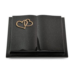 Grabbuch Livre Podest/Indisch Black Herzen (Bronze)