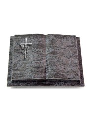 Grabbuch Livre Podest/Orion Kreuz/Rose (Alu)