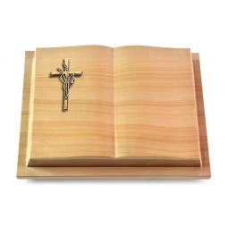 Grabbuch Livre Podest/Woodland Kreuz/Ähren (Bronze)