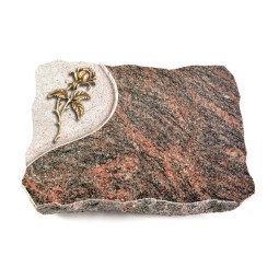 Grabplatte Himalaya Folio Rose 2 (Bronze)