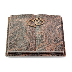 Grabbuch Livre Podest Folia/Himalaya Herzen (Bronze)