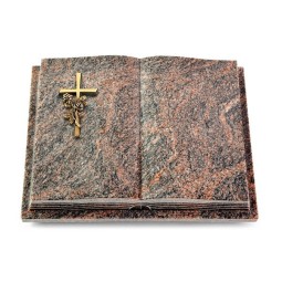 Grabbuch Livre Podest Folia/Himalaya Kreuz/Rose (Bronze)