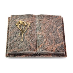Grabbuch Livre Podest Folia/Himalaya Lilie (Bronze)