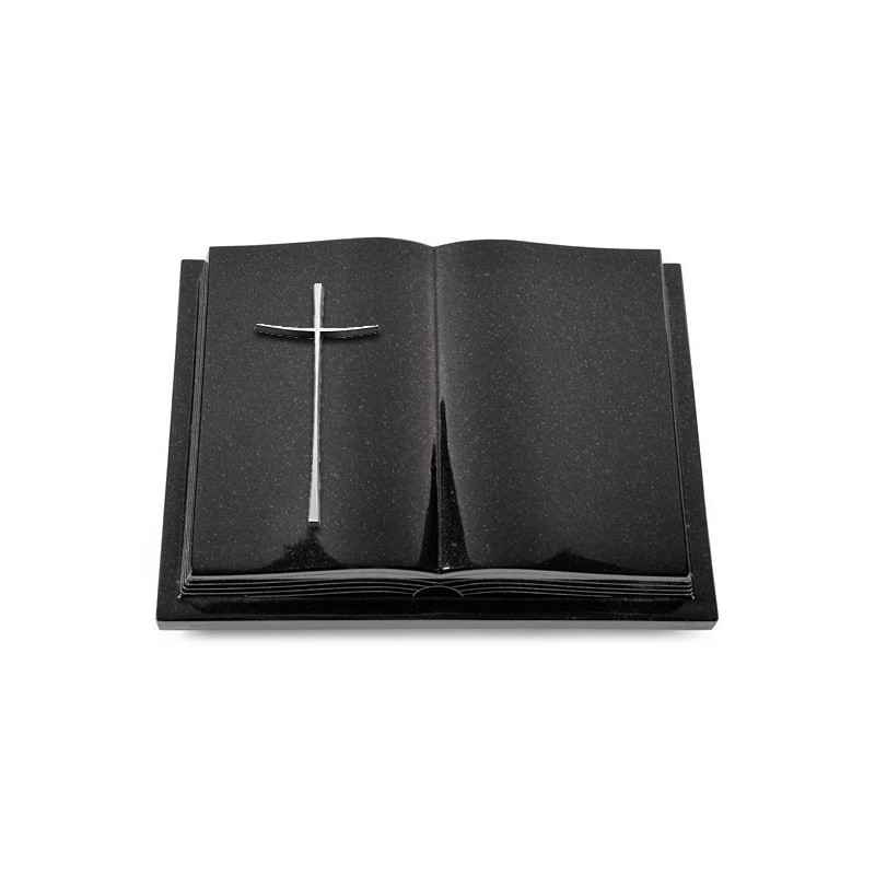 Grabbuch Livre Podest Folia/Indisch Black Kreuz 2 (Alu)