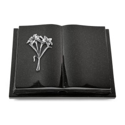 Grabbuch Livre Podest Folia/Indisch Black Lilie (Alu)