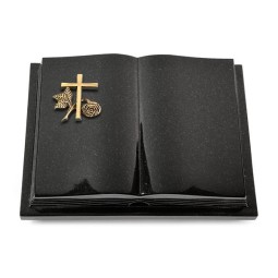 Grabbuch Livre Podest Folia/Indisch Black Kreuz 1 (Bronze)