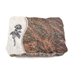 Grabplatte Himalaya Wave Rose 2 (Alu)