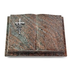 Grabbuch Livre Podest Folia/Paradiso Kreuz/Rose (Alu)