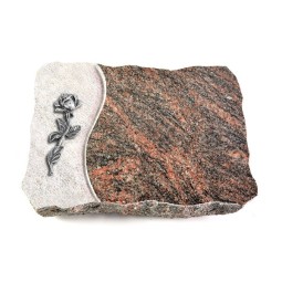 Grabplatte Himalaya Wave Rose 7 (Alu)