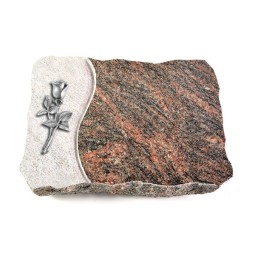 Grabplatte Himalaya Wave Rose 8 (Alu)