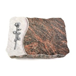 Grabplatte Himalaya Wave Rose 12 (Alu)