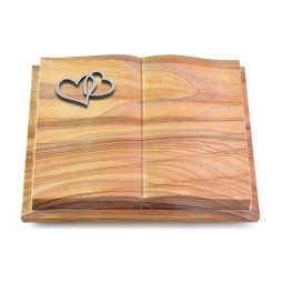 Grabbuch Livre Podest Folia/Rainbow Herzen (Alu)