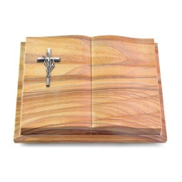 Grabbuch Livre Podest Folia/Rainbow Kreuz/Ähren (Alu)