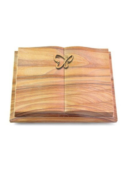 Grabbuch Livre Podest Folia/Rainbow Papillon (Bronze)