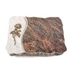Grabplatte Himalaya Wave Rose 2 (Bronze)