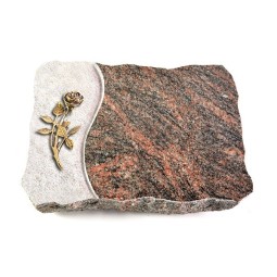 Grabplatte Himalaya Wave Rose 6 (Bronze)