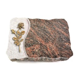 Grabplatte Himalaya Wave Rose 13 (Bronze)