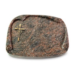 Grabbuch Papyros/Himalaya Kreuz/Ähren (Bronze)