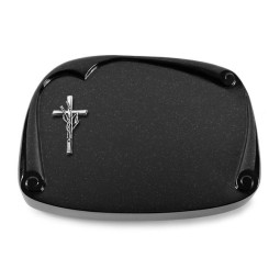 Grabbuch Papyros/Indisch Black Kreuz/Ähren (Alu)