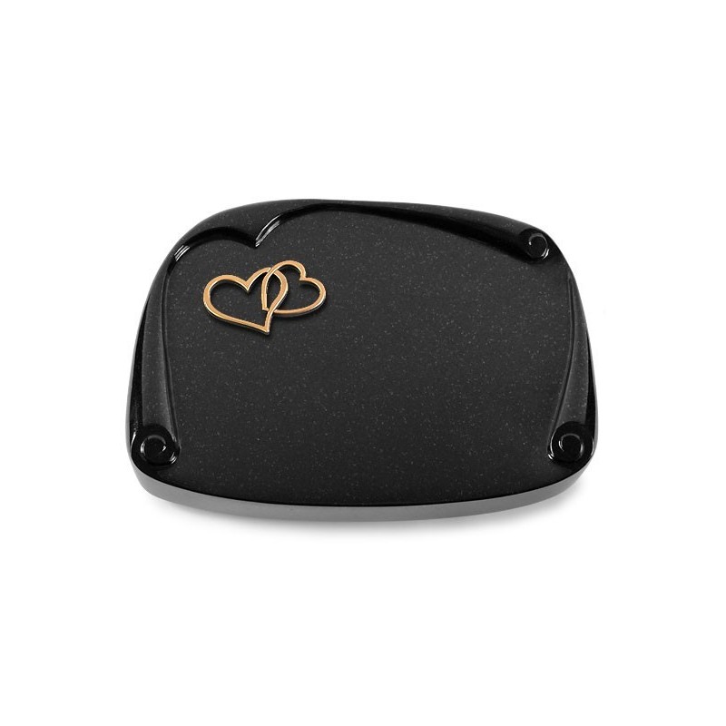 Grabbuch Papyros/Indisch Black Herzen (Bronze)
