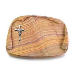 Grabbuch Papyros/Rainbow Kreuz/Ähren (Alu)