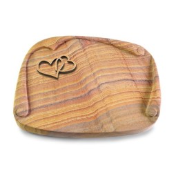 Grabbuch Papyros/Rainbow Herzen (Bronze)