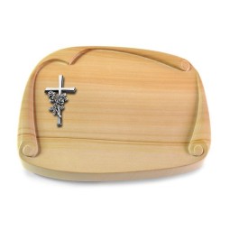 Grabbuch Papyros/Woodland Kreuz/Rose (Alu)