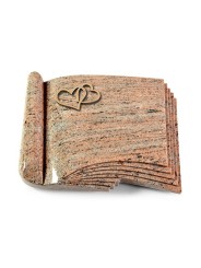 Grabbuch Prestige/Raw Silk Herzen (Bronze)