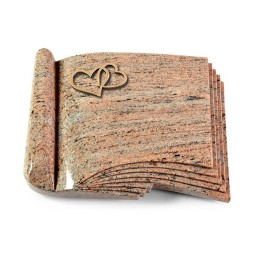 Grabbuch Prestige/Raw Silk Herzen (Bronze)