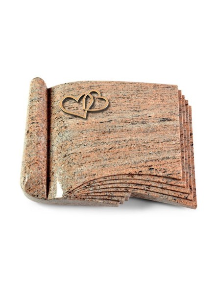 Grabbuch Prestige/Raw Silk Herzen (Bronze)